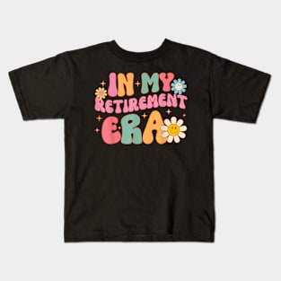 Groovy Retro In My Retirement Era Funny Teacher Retired 2024 T-Shirt Kids T-Shirt